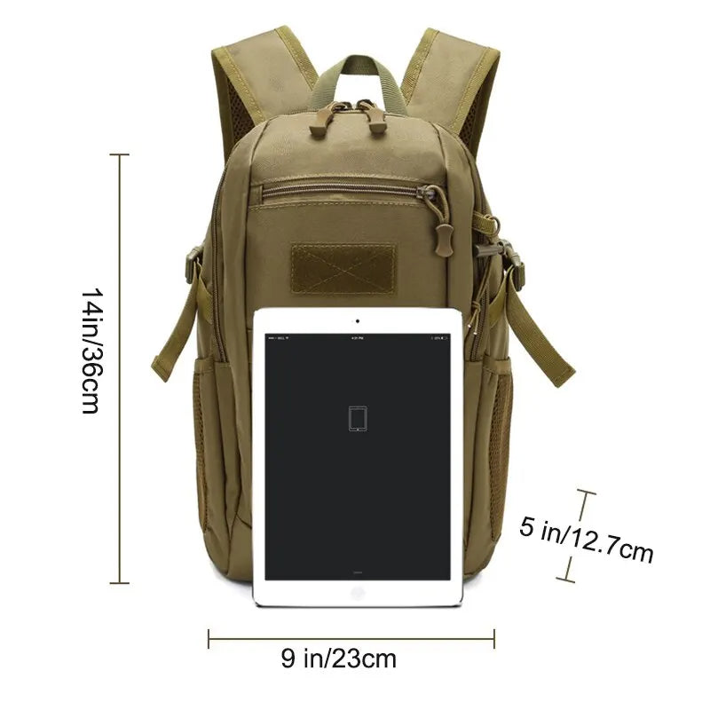 15L waterproof travel outdoor tactical backpack - Woknives