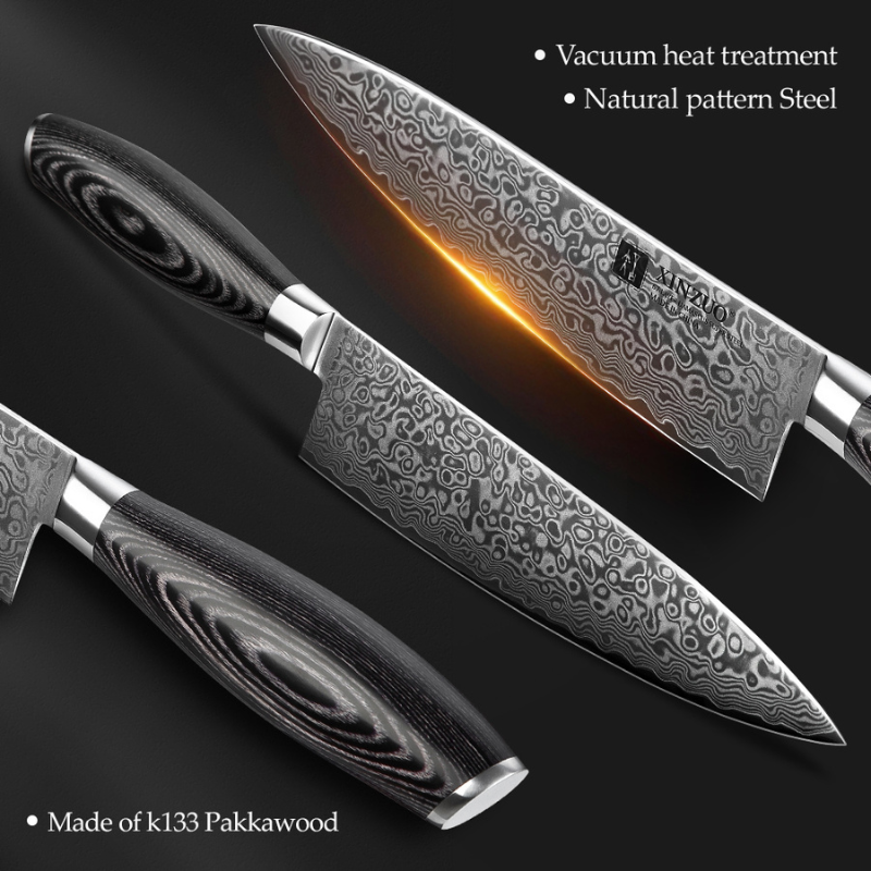Chef Knife Japanese Style VG10 Damascus For Kitchen - Woknives™