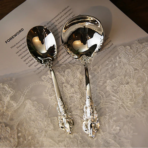 1pcs Luxury Western Silverware Cutlery Dinnerware Set Flatware Steak Knife Fork Spoon Dinner Tableware Restaurant Kitchen Tool