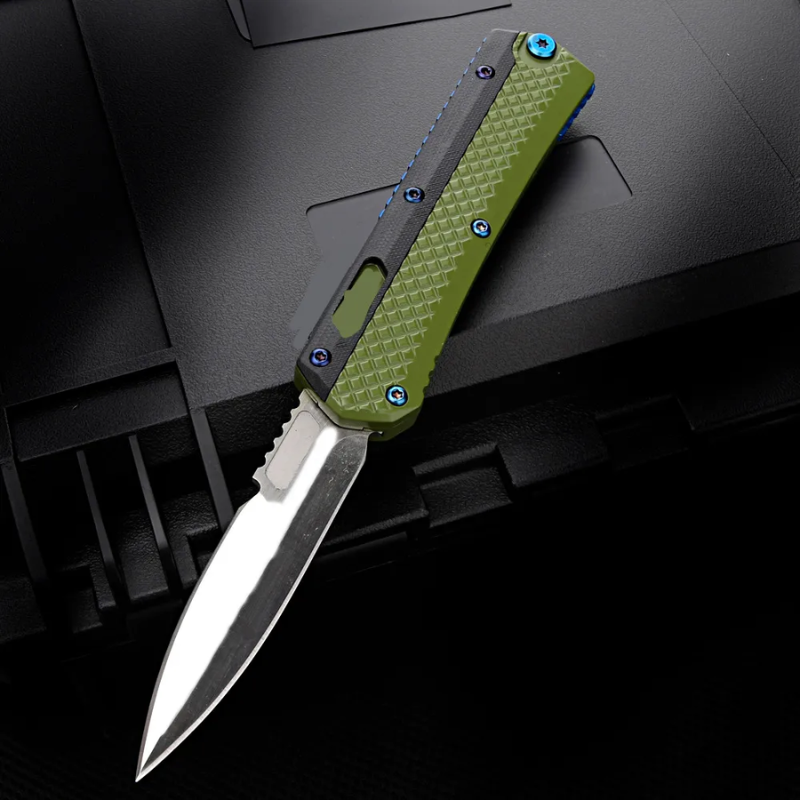M390 Blade Micro tech UT 184-10S Signature Series Glykon OTF Knife - Woknives