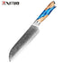 XITUO Damascus Kitchen Knife Set HighQuality 1-7PC Japanese VG10 Steel Chef Knife Cleaver Santoku Boning Fruit Knife Blue Resin