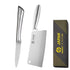 All Steel Professional Kitchen Knife Set 7inch Santoku Knife Meat Cleaver Boning Knife  Bread Cutting Kitchen Accessories