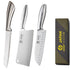 All Steel Professional Kitchen Knife Set 7inch Santoku Knife Meat Cleaver Boning Knife  Bread Cutting Kitchen Accessories