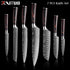 WOknives™ 1-10 Pcs Laser Damascus Kitchen Knife Set – Ultra-Sharp Japanese Chef, Santoku & Cleaver Set