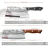 Woknives™ Classic Series Damascus Pattern Bone Cleaver – Heavy Duty 5Cr13MoV Stainless Steel Butcher Knife
