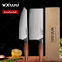 Woknives™ Stainless Steel Chef Knife Set with Laser Damascus Pattern & Knife Holder