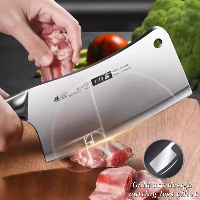 Woknives™ Heavy Duty Hand Forged Bone & Meat Cleaver – Premium Full Tang Butcher Knife