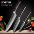 WOknives™ 1-10 Pcs Laser Damascus Kitchen Knife Set – Ultra-Sharp Japanese Chef, Santoku & Cleaver Set