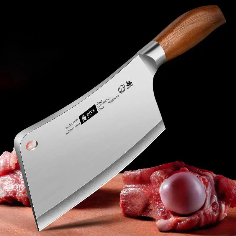 Woknives™ Heavy Duty Hand Forged Bone & Meat Cleaver – Premium Full Tang Butcher Knife