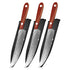 Woknives™ Real Damascus Steel Paring Knife with Handmade Forged Wooden Handle