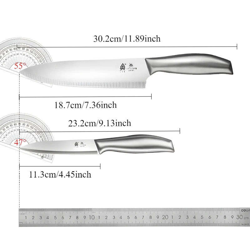 Woknives™ Classic Series Stainless Steel Utility Knife – High-Quality Multi-Functional Fruit & Veggie Slicer