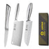All Steel Professional Kitchen Knife Set 7inch Santoku Knife Meat Cleaver Boning Knife  Bread Cutting Kitchen Accessories