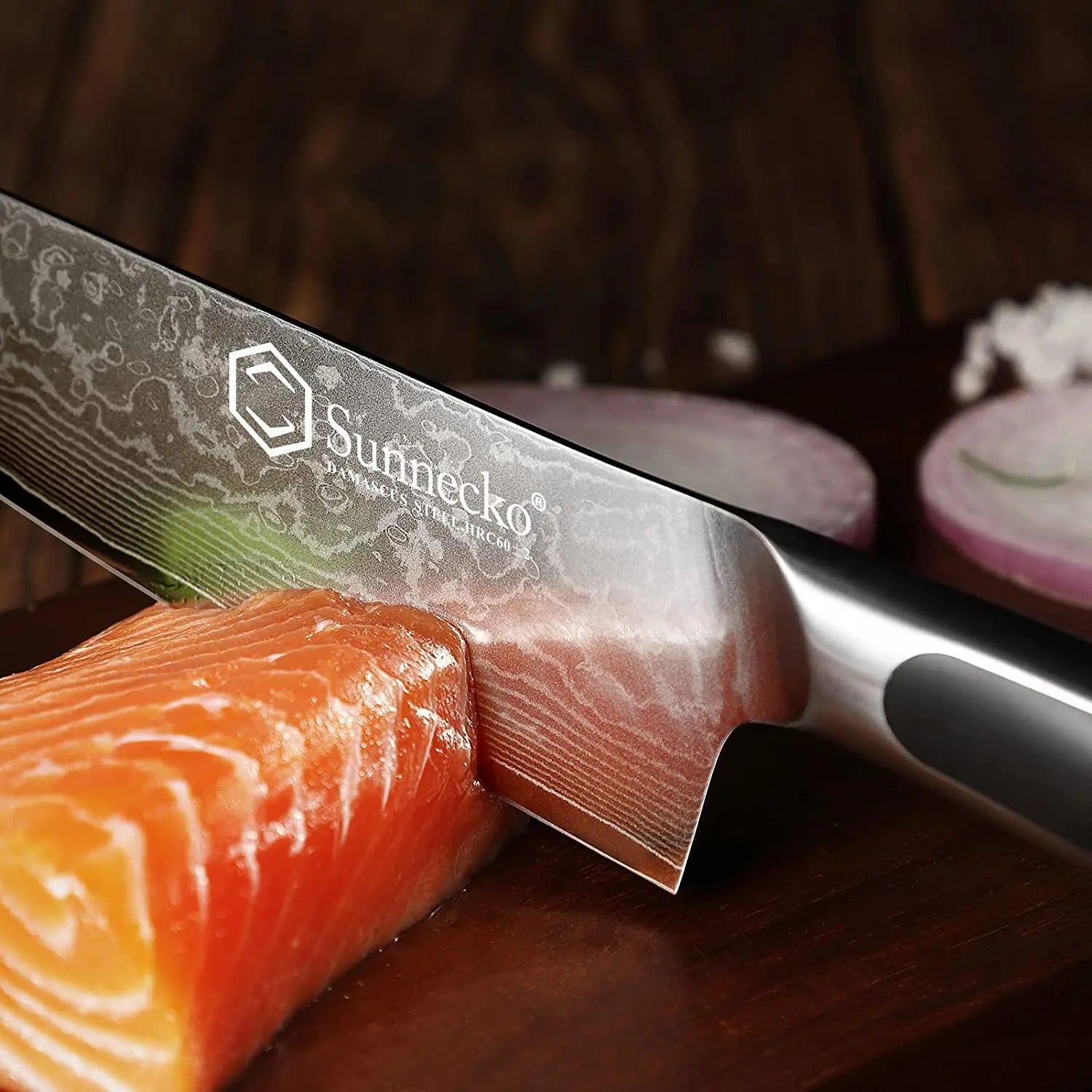 Woknives™ 8-Inch Elite Series Japanese Damascus Chef Knife – High Carbon VG10 Steel Gyuto