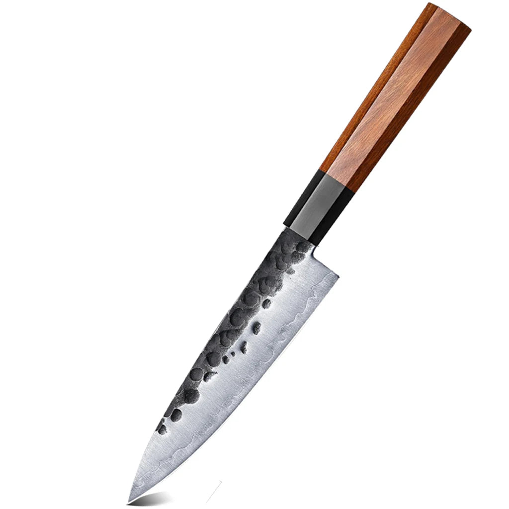 5.5' inch Japanese Petty Knife 3 Layers Composite Steel Chef Kitchen Utility Knife Cooking Tool Paring Knife Rosewood Handle
