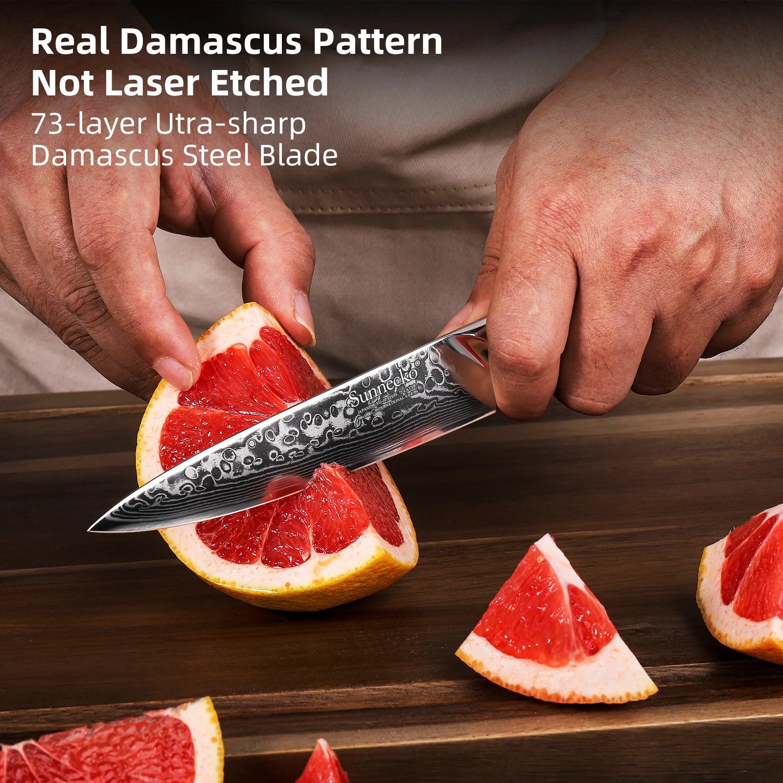 Woknives™ Classic Series 5-Inch VG10 Damascus Steel Utility Paring Knife – Premium G10 Handle