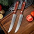 Woknives™ Real Damascus Steel Paring Knife with Handmade Forged Wooden Handle