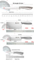 All Steel Professional Kitchen Knife Set 7inch Santoku Knife Meat Cleaver Boning Knife  Bread Cutting Kitchen Accessories