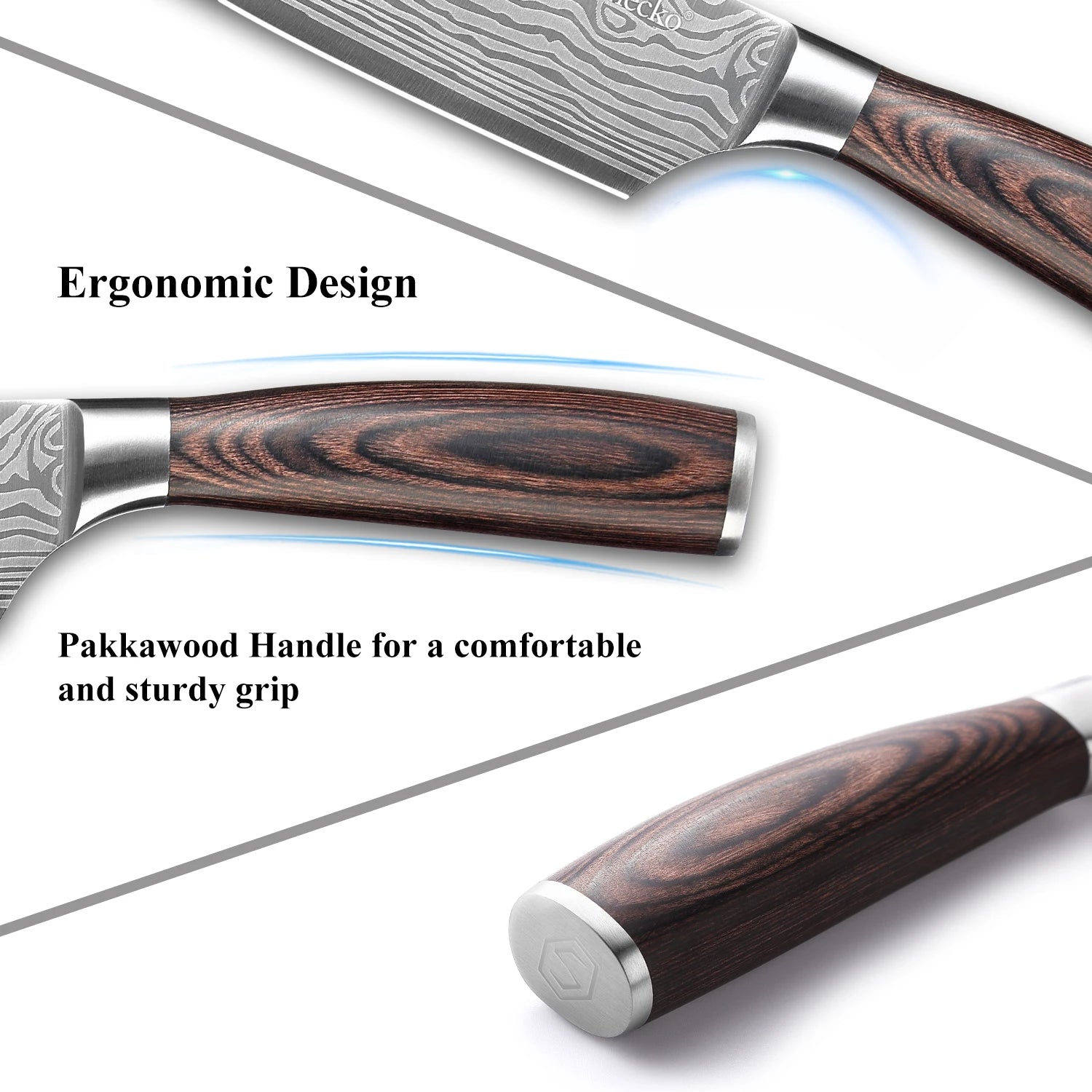 Woknives™ High Carbon Stainless Steel Chef Knife Set – 8" & 5.5" Razor Sharp Slicing Knives