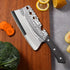 Woknives™ Classic Series Damascus Pattern Bone Cleaver – Heavy Duty 5Cr13MoV Stainless Steel Butcher Knife