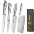All Steel Professional Kitchen Knife Set 7inch Santoku Knife Meat Cleaver Boning Knife  Bread Cutting Kitchen Accessories