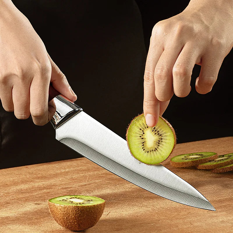 WOKNIVES™ Heavy-Duty 6-Inch Stainless Steel Butcher Knife – Pro Bone Cleaver & Pointed Meat Cutting Kitchen Tool with Protective Cover