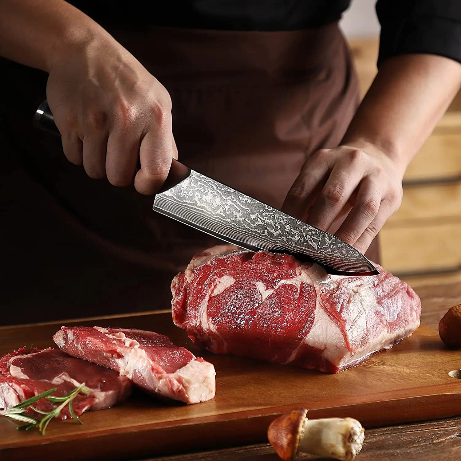 Woknives™ 8-Inch Elite Series Japanese Damascus Chef Knife – High Carbon VG10 Steel Gyuto