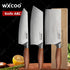 Woknives™ Stainless Steel Chef Knife Set with Laser Damascus Pattern & Knife Holder