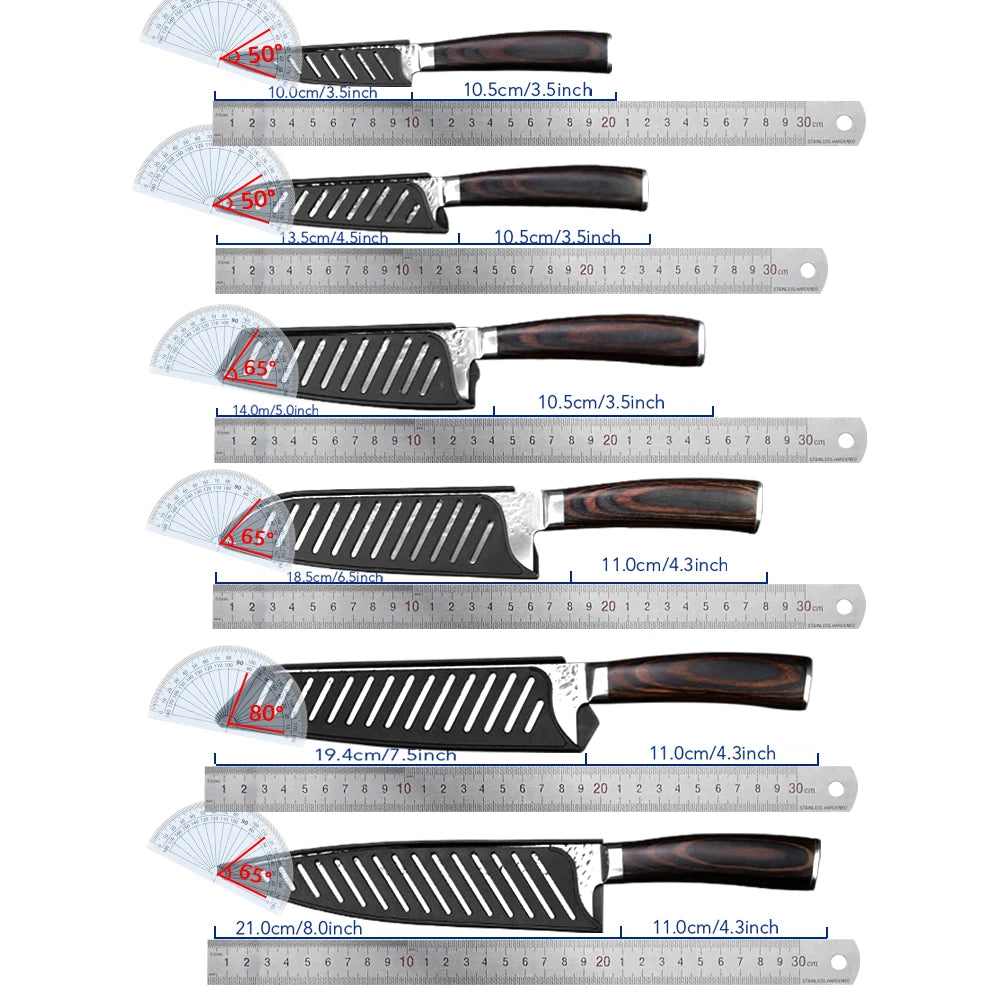 WOKNIVES™ Professional 7-Inch High-Carbon Stainless Steel Chef Knife – Ultra-Hard 7Cr17 440C Meat & Utility Slicer
