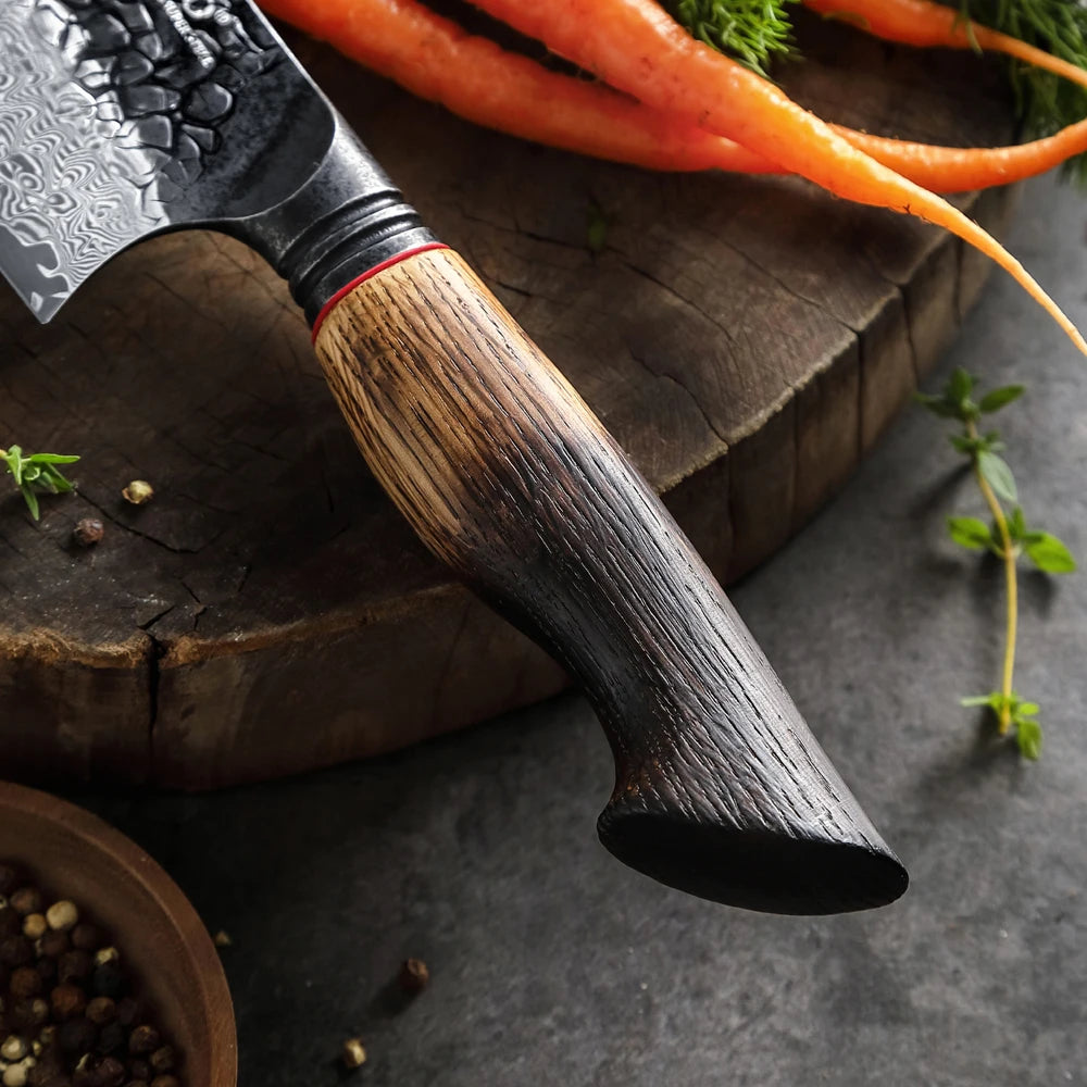WOKNIVES™ Premium 8-Piece Damascus Steel Kitchen Knife Set – 67-Layer VG10 Core Chef & Utility Set
