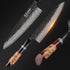 TURWHO Hand Forged Kitchen Knives Damascus Steel VG10 Chef Knife Japanese Kiritsuke Nakiri Utility Slicing Salmon Sashimi Knife