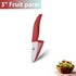 Ceramic Knife 3 4 5 inch + 6 inch Kitchen Knives Serrated Bread White Blade Fruit Chef Knife Vege Cook Tool