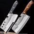 Woknives™ Classic Series Damascus Pattern Bone Cleaver – Heavy Duty 5Cr13MoV Stainless Steel Butcher Knife