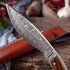 WOKNIVES™ Heavy-Duty Forged Boning & Butcher Knife – Damascus Pattern Barbecue Machete Cleaver