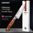 HEZHEN 1PC or 5PC Kitchen Knife Set 1.4116 steel Red Wood Handle Cook Tools Core Blade Kitchen Knife Accessories Box Packing