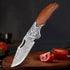Damascus Knives Folding Knife Cleaver Meat Vegetable Slicing Fish Kitchen Knives Chef Cooking Meat Butcher Boning Folding Knives