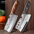 Woknives™ Classic Series Damascus Pattern Bone Cleaver – Heavy Duty 5Cr13MoV Stainless Steel Butcher Knife