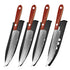 Woknives™ Real Damascus Steel Paring Knife with Handmade Forged Wooden Handle