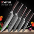 WOknives™ 1-10 Pcs Laser Damascus Kitchen Knife Set – Ultra-Sharp Japanese Chef, Santoku & Cleaver Set