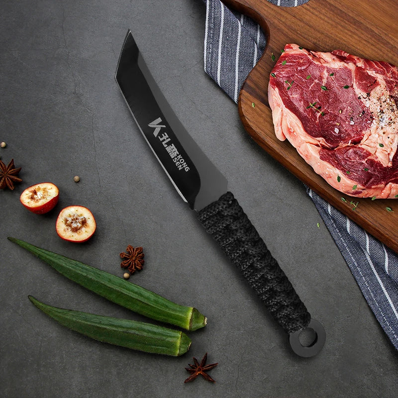 Woknives™ Premium Hand Forged BBQ Boning Knife – Full Tang Fish Fillet & Butcher Cleaver