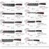 KEPEAK Kitchen Knife Set 7Cr17Mov Stainless Steel Chef Knife Ultra Sharp Santoku Cleaver Utility Knife Cooking Knives Nylon Bag