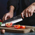 woknives™ 7-inch Professional Santoku Knife - High-Carbon X50Cr15MoV Steel - Ergonomic Rosewood Handle