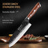 woknives™ 7-inch Professional Santoku Knife - High-Carbon X50Cr15MoV Steel - Ergonomic Rosewood Handle