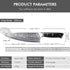 woknives™ 8-inch Professional Chef's Knife - 67-Layer Damascus Steel - VG10 Core - Durable G10 Black Handle