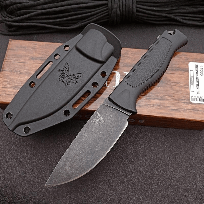 Benchmade BM15006 outdoor camping hunting pocket knife Black