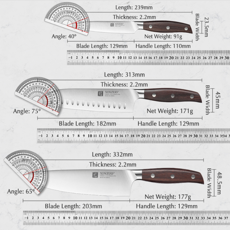 Chef Knife Germany 1.4116 Stainless Steel 5PCS For Kitchen - Woknives™
