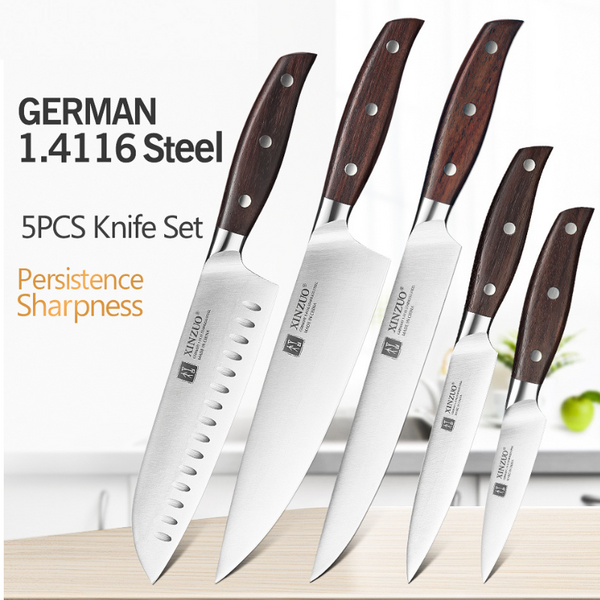 Chef Knife Germany 1.4116 Stainless Steel 5PCS For Kitchen - Woknives™