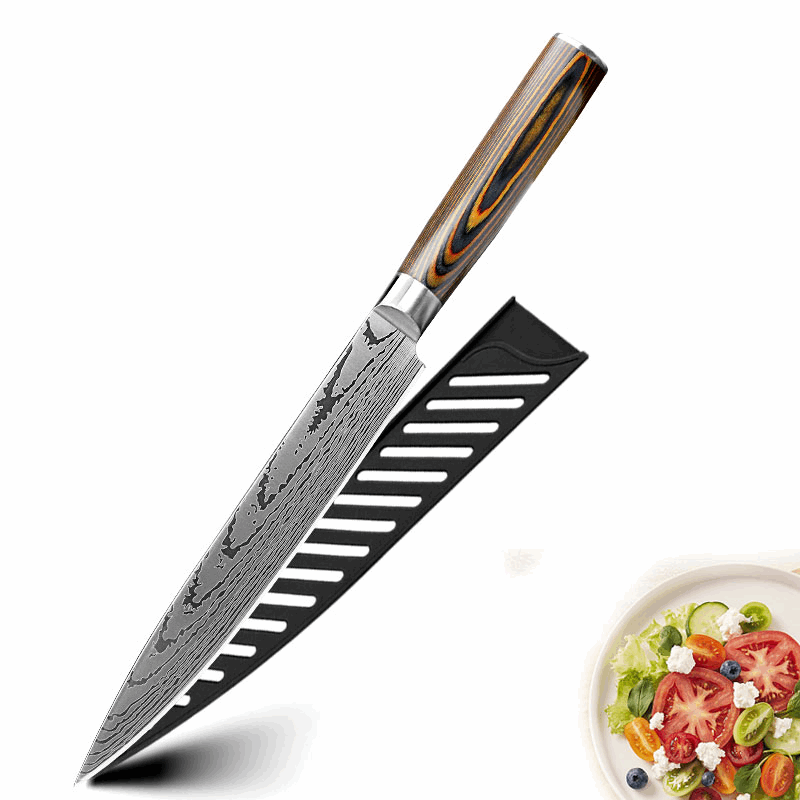 Kitchen Knives Set Chef Japanese 7CR17 440C High Carbon Stainless Steel 8 Inch Cleaver