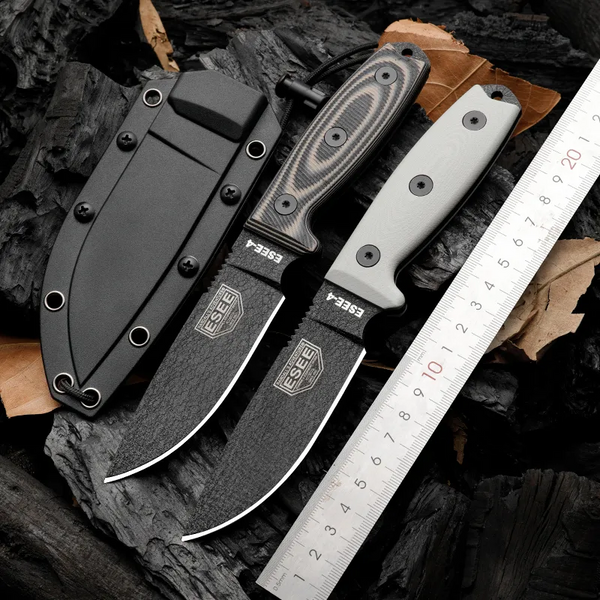 Straight Knife 1095 High Carbon G10 Handle Outdoor Camping Hunting - Woknives